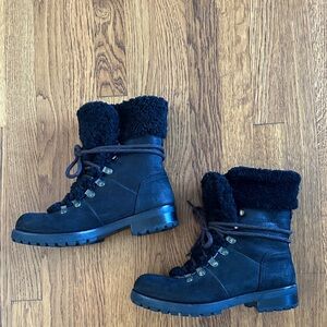 UGG Fraser Fur Black Winter Boots